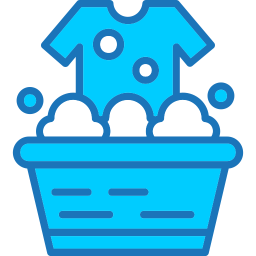 Washing clothes Generic Blue icon