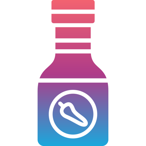 butelka z sosem Generic Flat Gradient ikona
