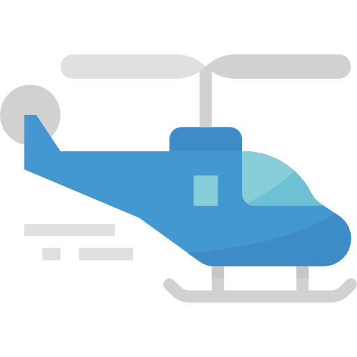 helikopter Aphiradee (monkik) Flat icoon