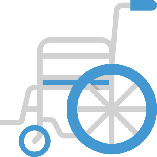 silla de ruedas Aphiradee (monkik) Flat icono