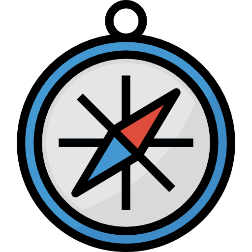 kompas Aphiradee (monkik) Lineal Color ikona