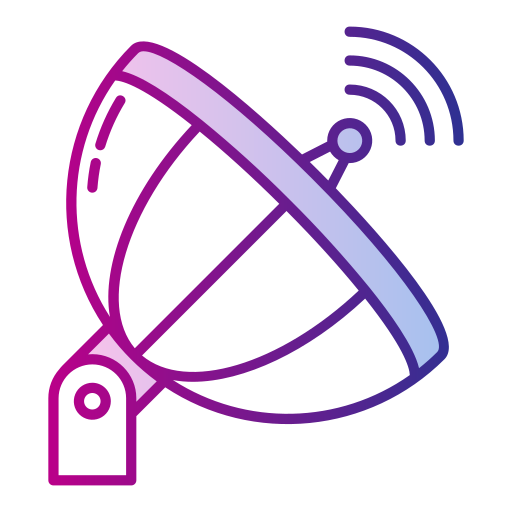 satellite Generic Lineal Color Gradient Icône