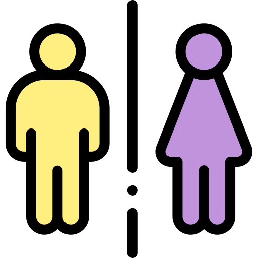 Toilets Detailed Rounded Lineal color icon
