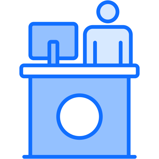 ヘルプデスク Generic Blue icon