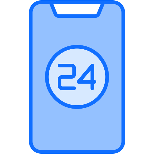 Mobile service Generic Blue icon