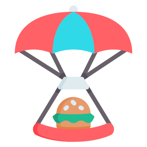 paracaídas Generic Flat icono