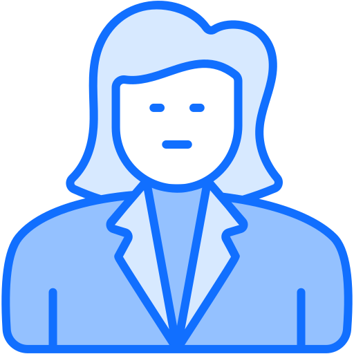 vrouw Generic Blue icoon