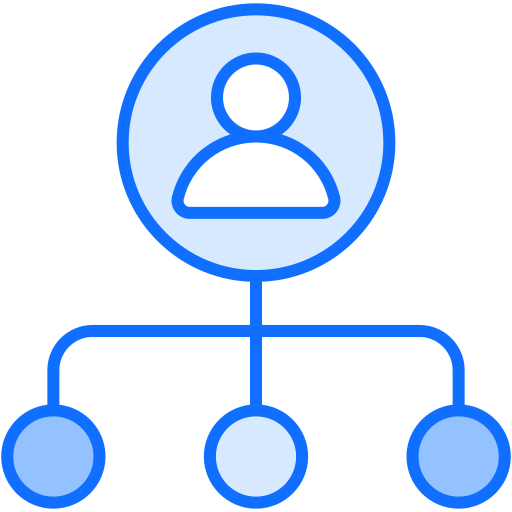 家系図 Generic Blue icon