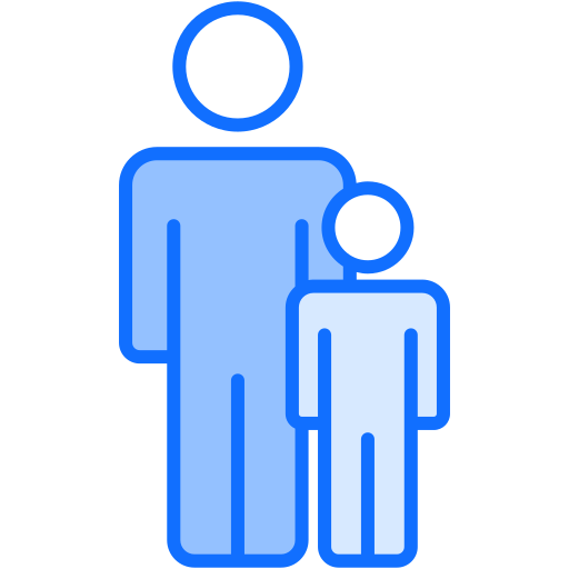 Father and son Generic Blue icon