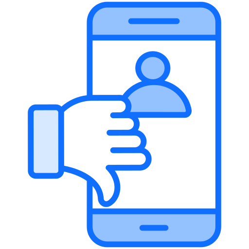 cyber-mobbing Generic Blue icon