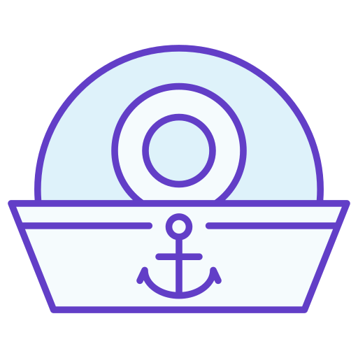 czapka marynarza Generic Outline Color ikona