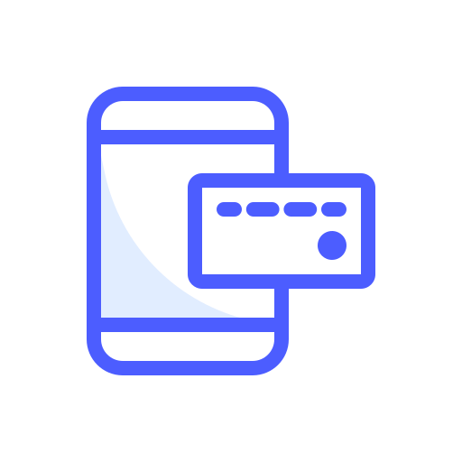 オンライン支払い Generic Blue icon