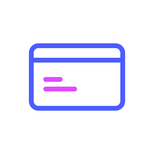 karta kredytowa Generic Outline Color ikona
