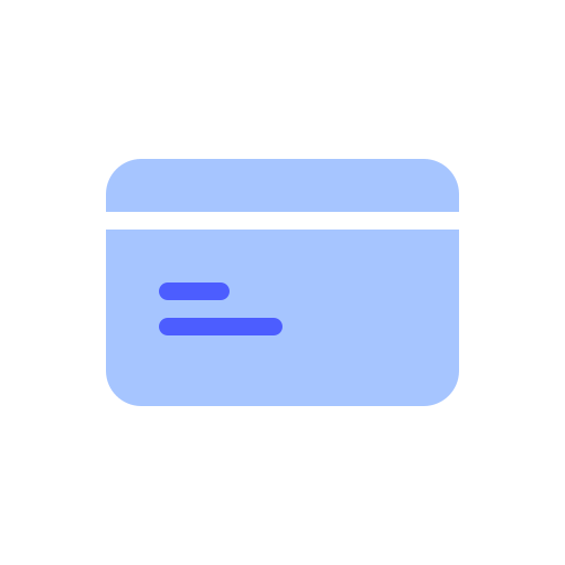 tarjeta de crédito Generic Blue icono