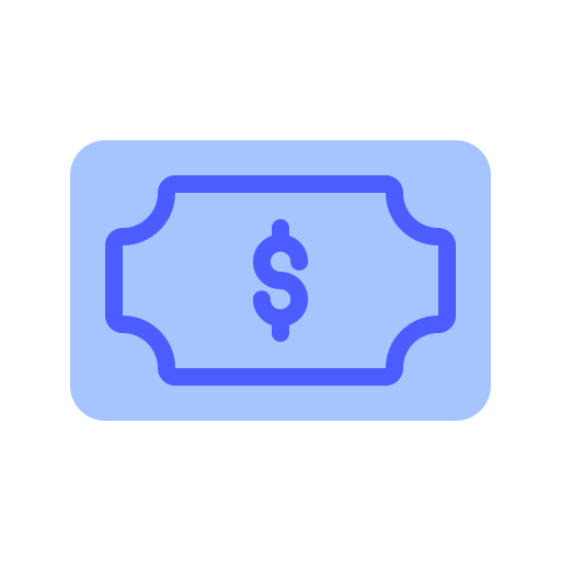 contant geld Generic Blue icoon
