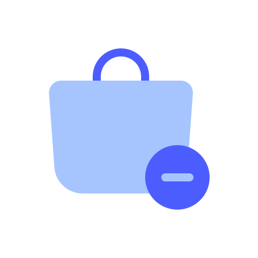 Delete product Generic Blue icon