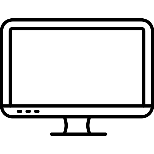 lcd-scherm Generic Detailed Outline icoon