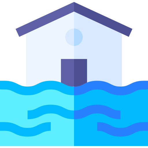 inundación Basic Straight Flat icono