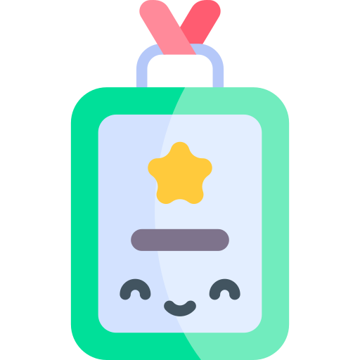 badge de priorité vip Kawaii Flat Icône