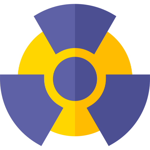 放射性物質 Basic Straight Flat icon
