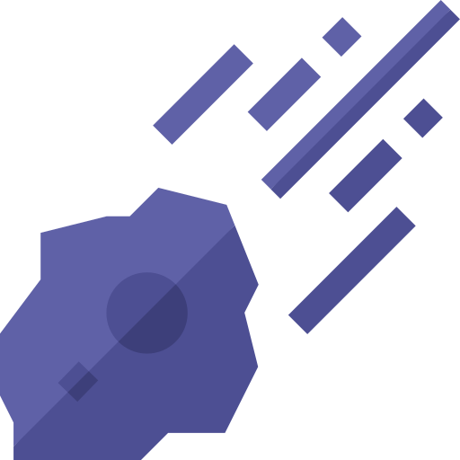 asteroid Basic Straight Flat icon