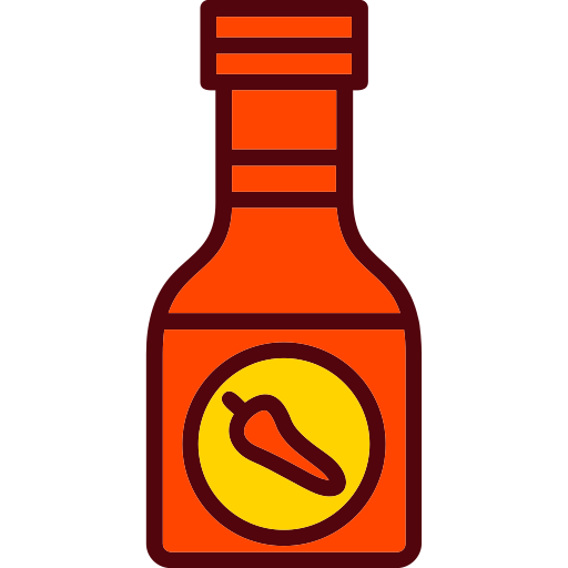 botella de salsa Generic Outline Color icono