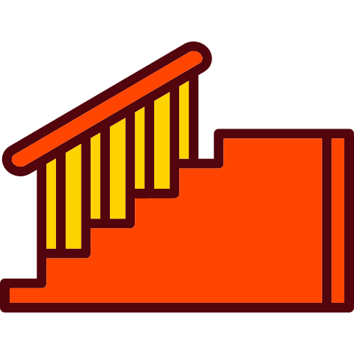 계단 Generic Outline Color icon