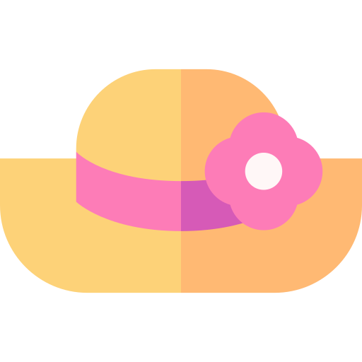 sombrero pamela Basic Straight Flat icono