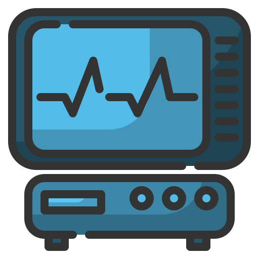 Heart monitoring Generic Blue icon