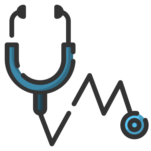 stethoscoop Generic Blue icoon
