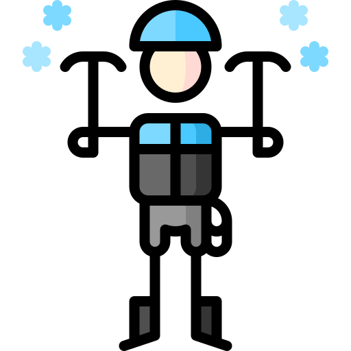 bergsteiger Puppet Characters Lineal Color icon