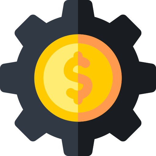 economía Basic Rounded Flat icono