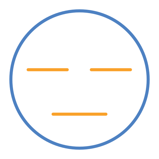 Expressionless Generic Outline Color icon
