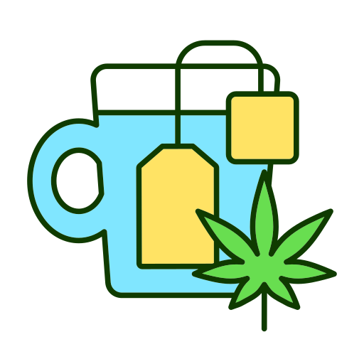Marijuana Generic Thin Outline Color icon