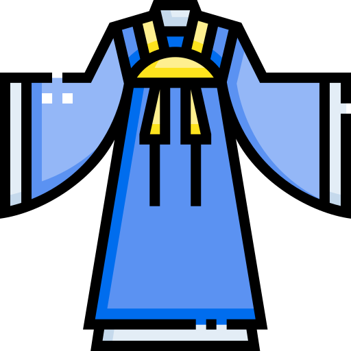 Hanfu Detailed Straight Lineal color icon