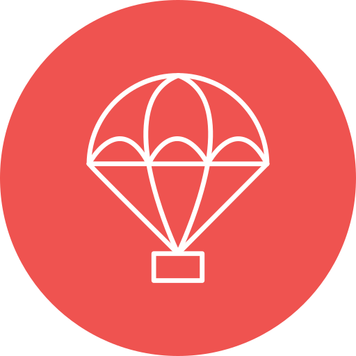 paracadute Generic Flat icona