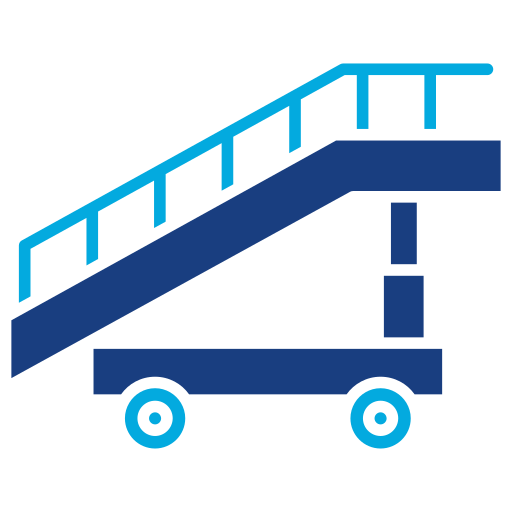 escaleras de aviones Generic Blue icono