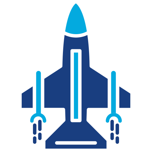 ジェット機 Generic Blue icon