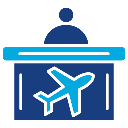check-in Generic Blue icon
