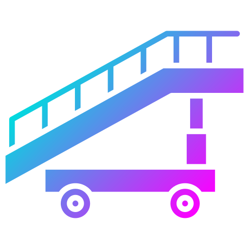 Aircraft stairs Generic Flat Gradient icon