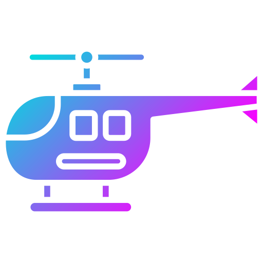 helicóptero Generic Flat Gradient Ícone