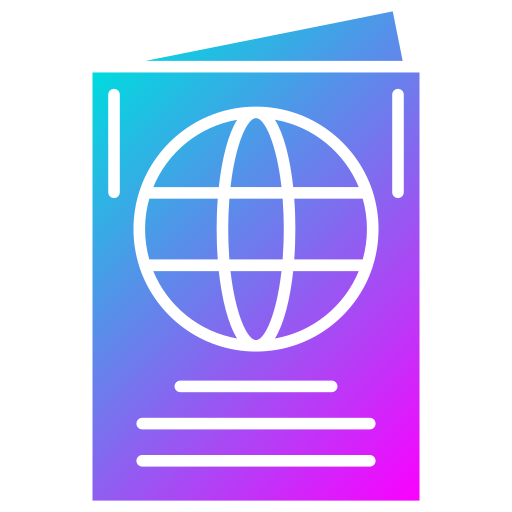 passaporto Generic Flat Gradient icona