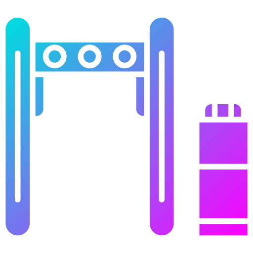 bramka wejścia na pokład Generic Flat Gradient ikona