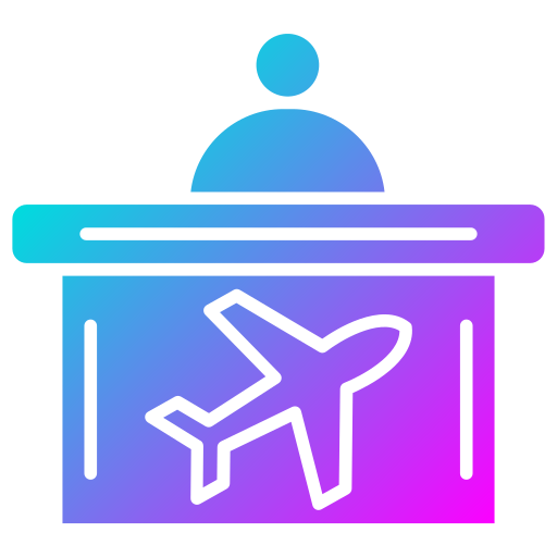 check-in Generic Flat Gradient Ícone