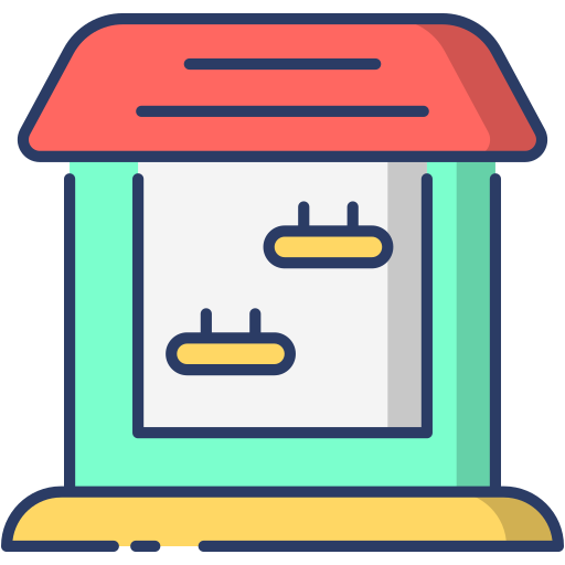 Storefront Generic Outline Color icon