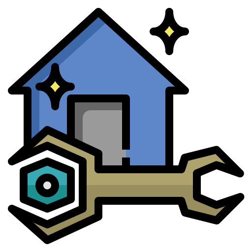 家の修理 Generic Outline Color icon