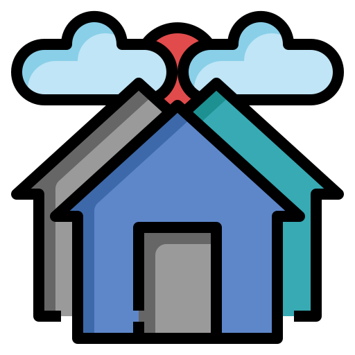 마을 Generic Outline Color icon