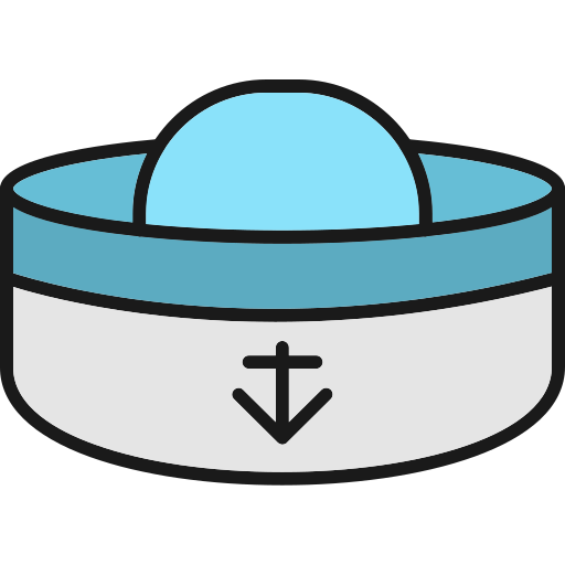 sombrero marinero Generic Outline Color icono