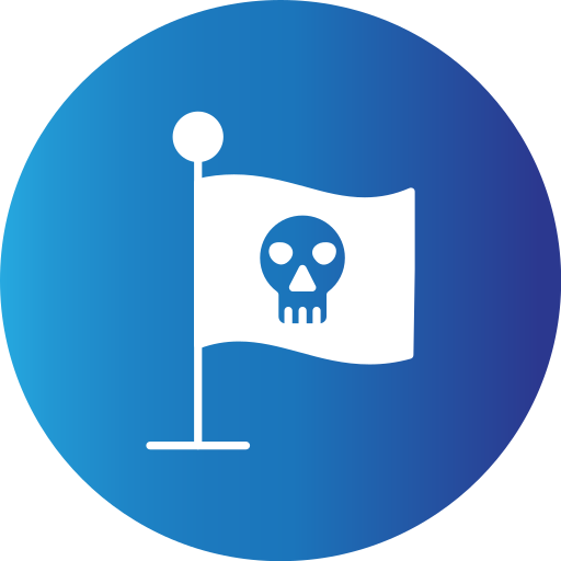 drapeau pirate Generic Blue Icône