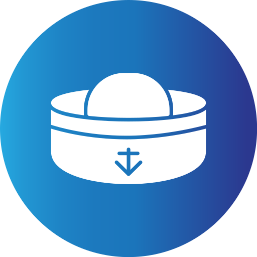 sombrero marinero Generic Blue icono